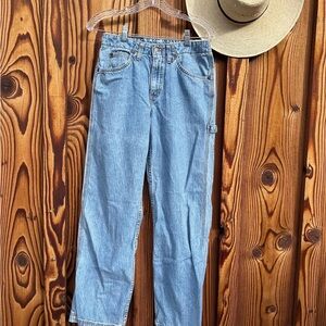Vintage 1990’s Levi’s L2 Y2K Blue Denim Cargo Jeans 28” waist